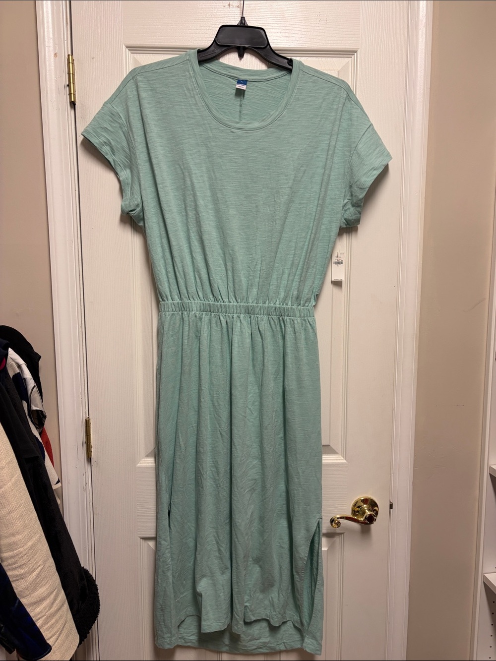 Old Navy Mint Green Open Back Midi Dress